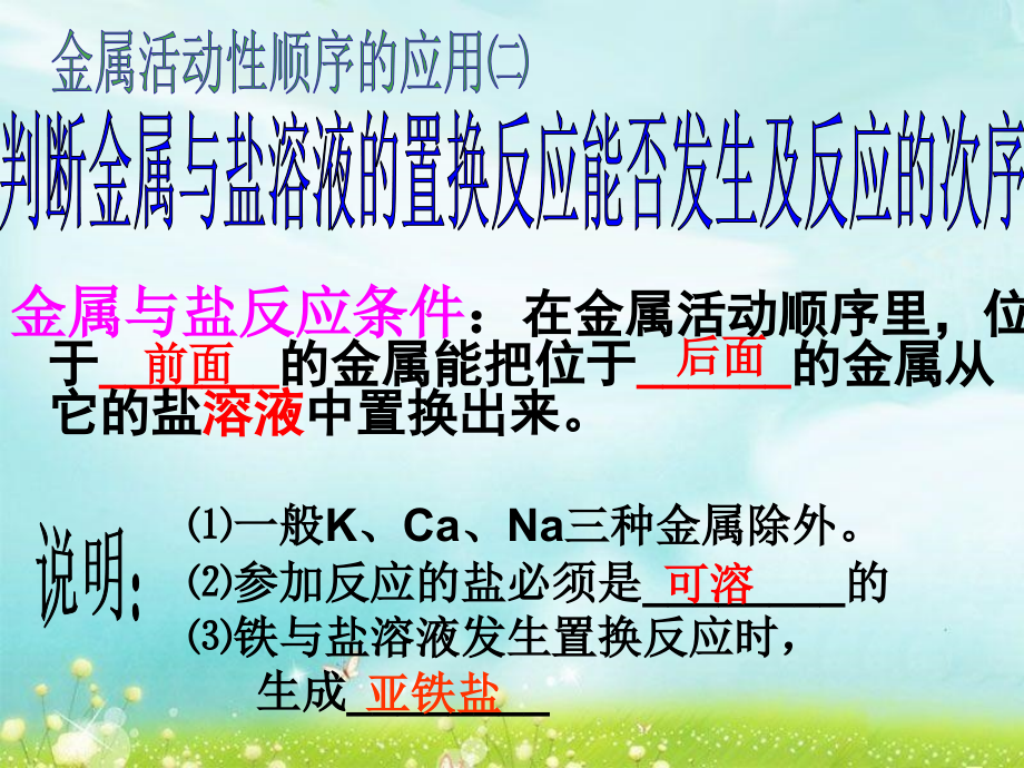 金属活动性顺序的探究、判断与应用(上课用)1.ppt_第2页
