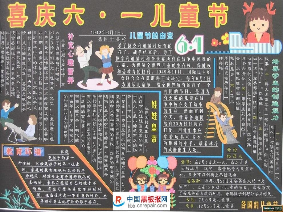 六一儿童节黑板报.ppt_第1页