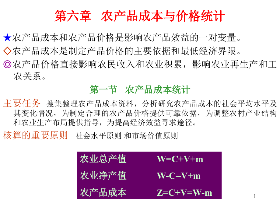 第06章农产品成本与价格统计PP.ppt_第1页