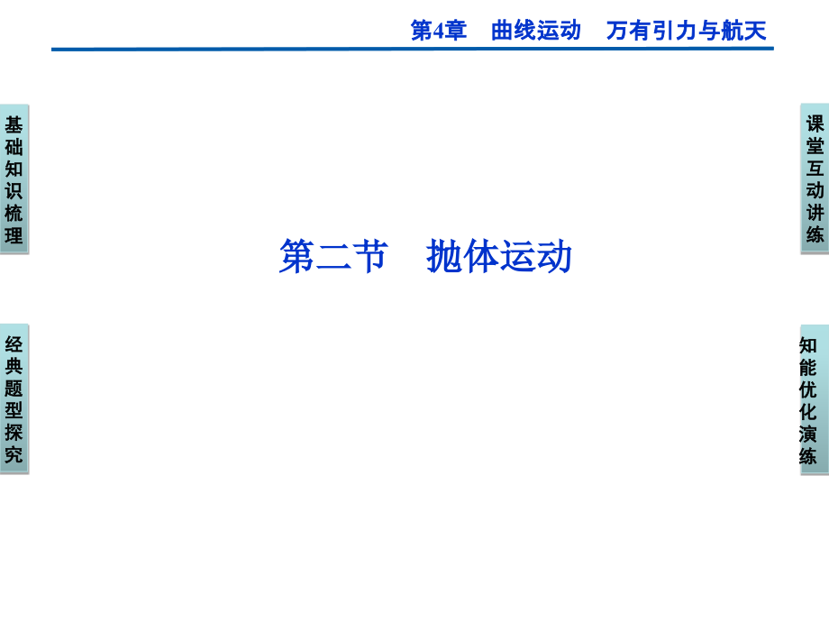 第4章第二节《抛体运动》课件.ppt_第1页
