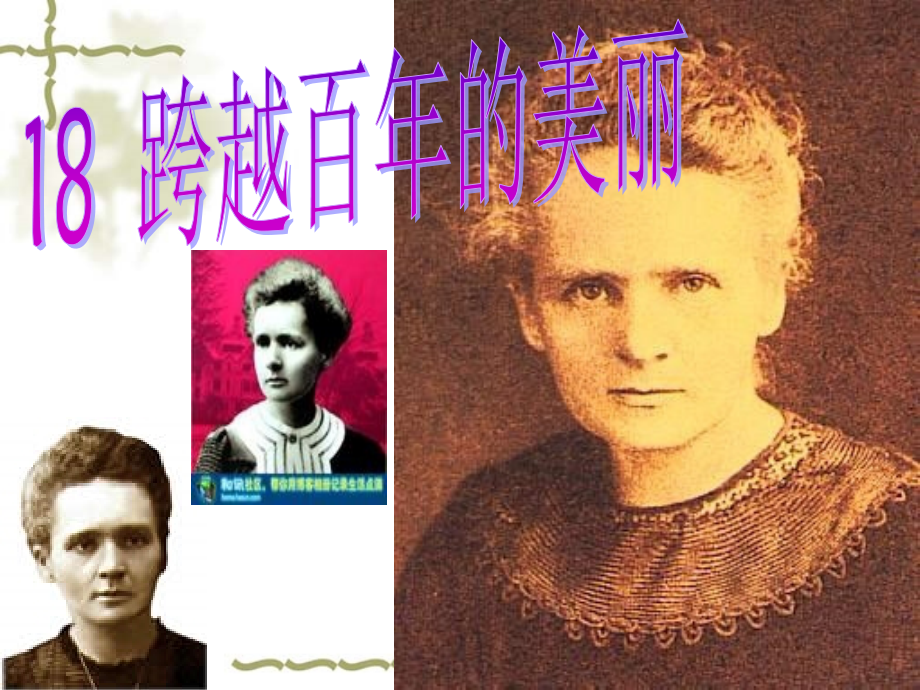 跨越百年的美丽-902516.ppt_第1页