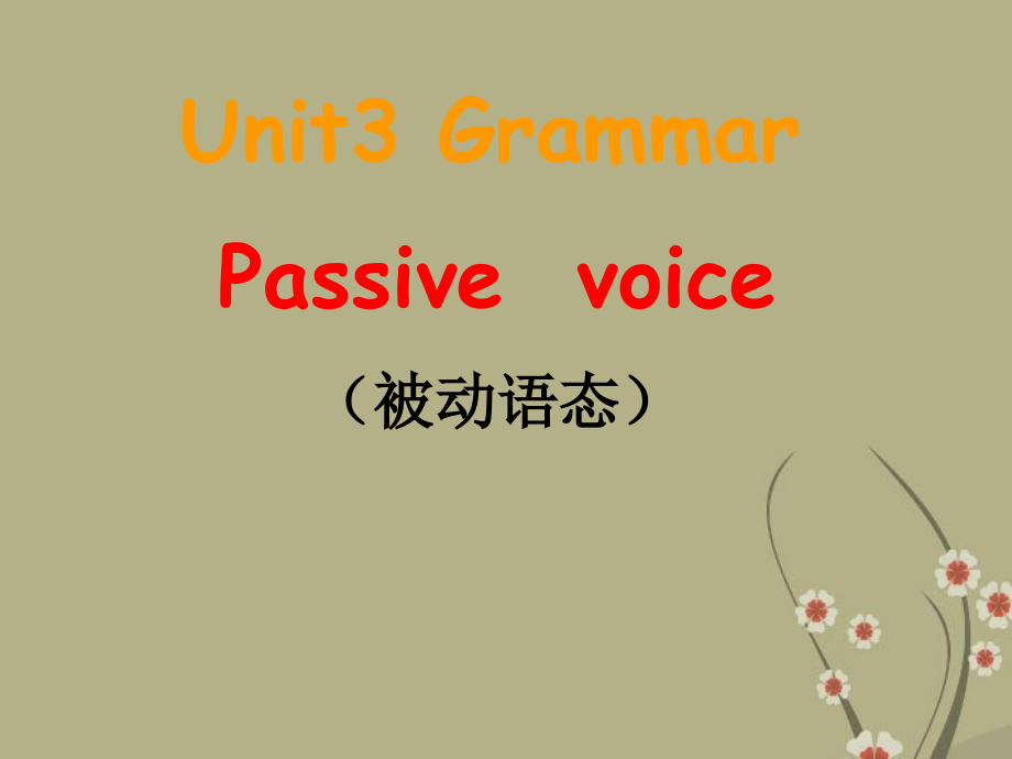 江苏省太仓市第二中学八年级英语下册-8B-Unit-3-Online-Travel-Grammar被动语态课件-人教新目标版.ppt_第1页