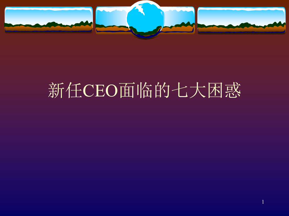 新任CEO面临的七大困惑[教材].ppt_第1页