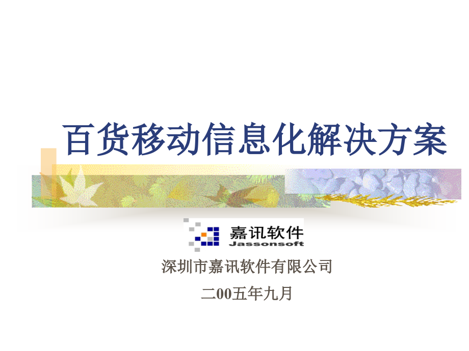 百货移动信息化解决方案.ppt_第1页