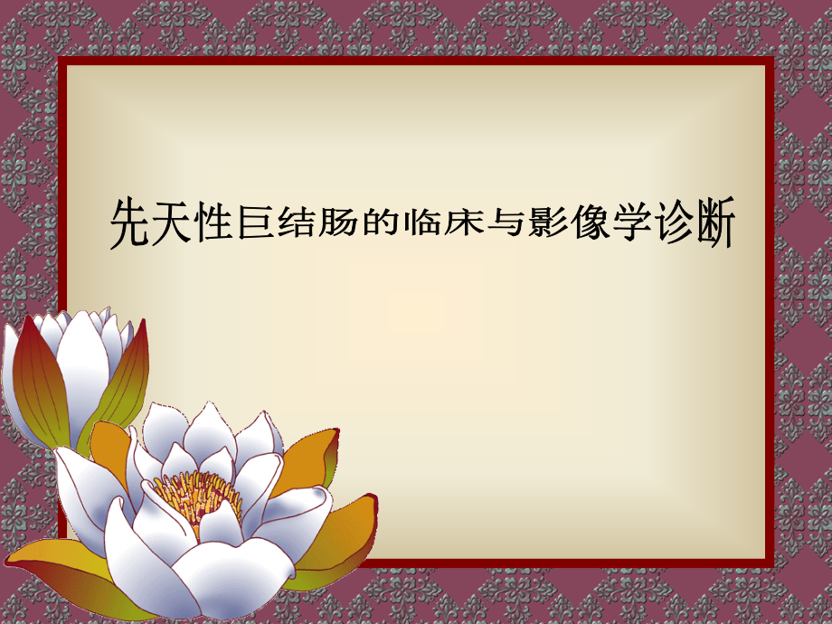 先天性巨结肠的临床与影像学诊断.ppt_第1页