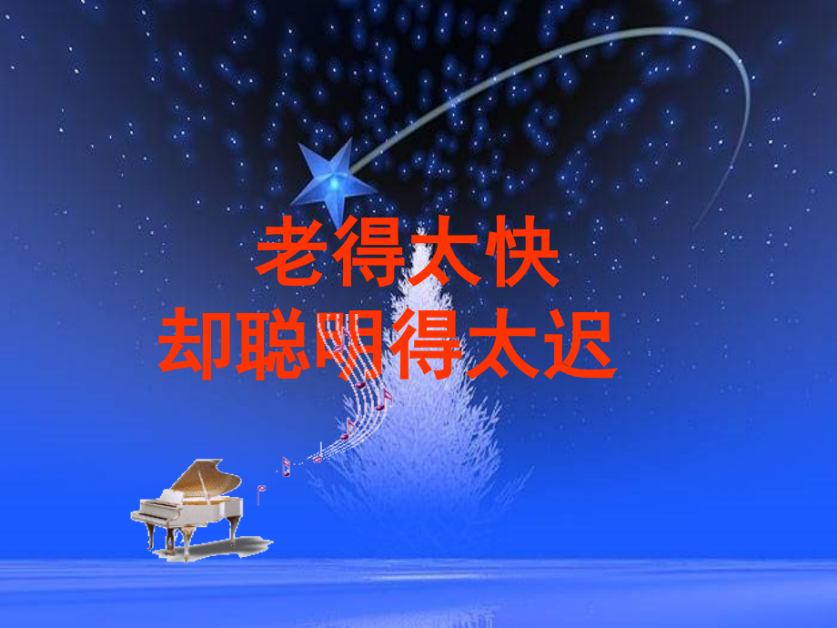 老得太快却聪明得太迟.ppt_第1页