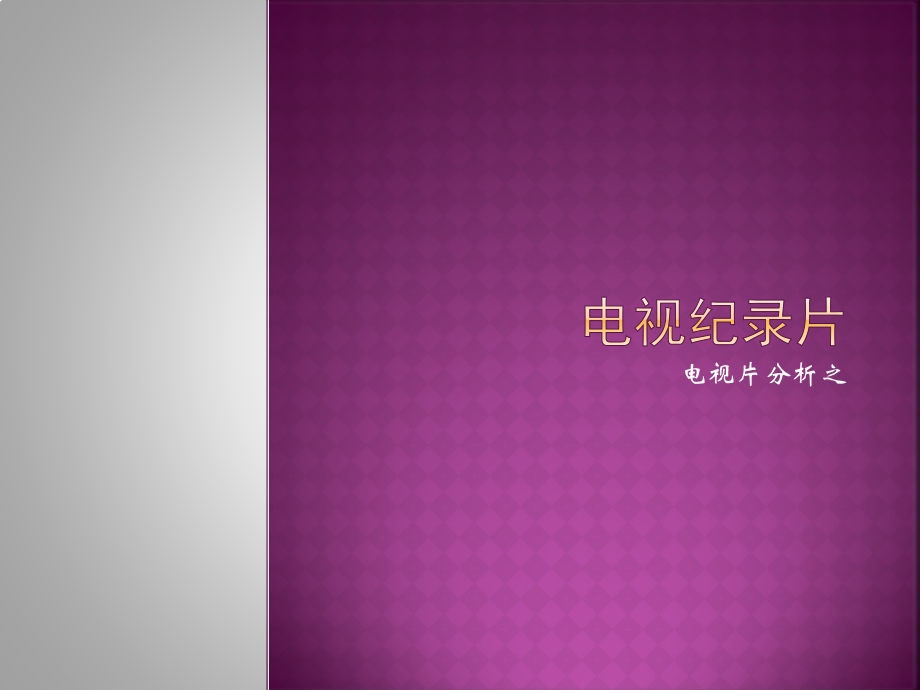 电视纪录片.ppt_第1页