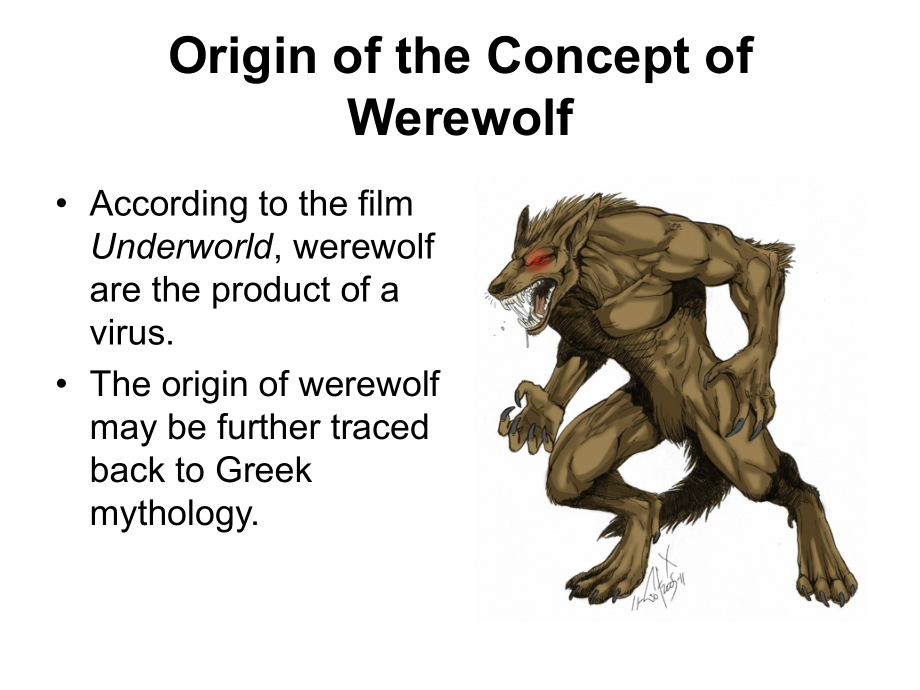 the myth of werewolf 狼人的传说.ppt_第2页