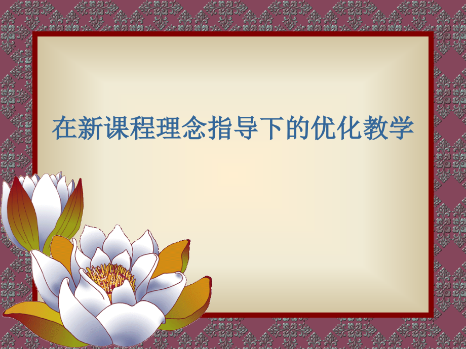 在新课程理念指导下的优化.ppt_第1页