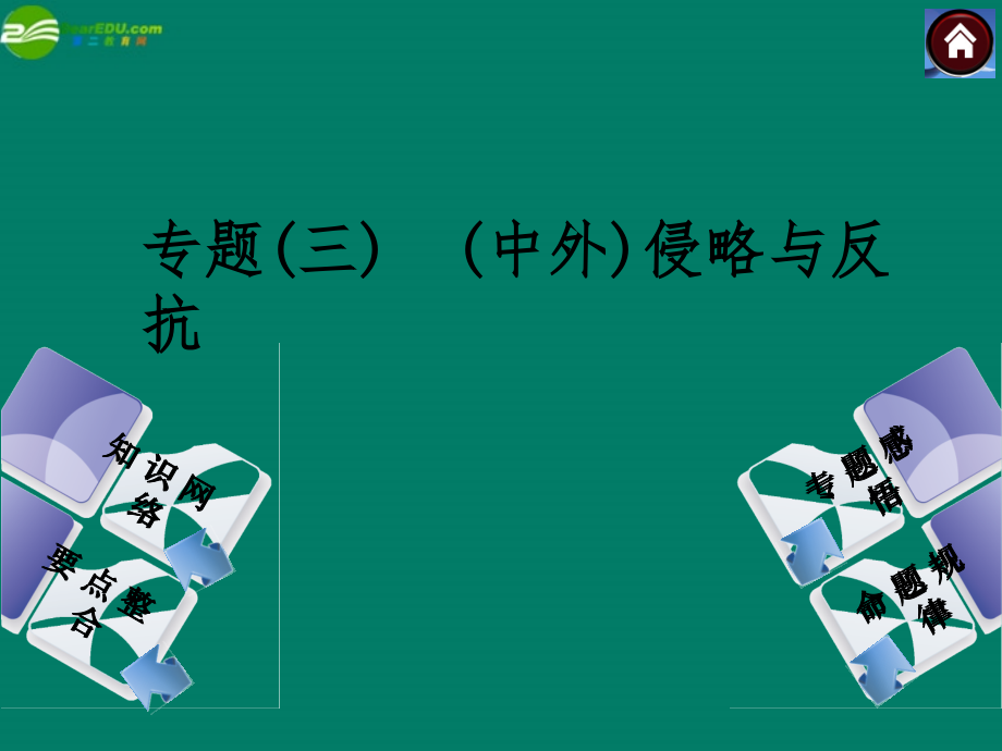 中考历史总复习 专题三 中外侵略与反抗课件 岳麓版 课件.ppt_第1页