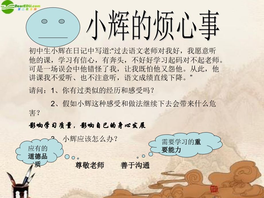 八年级政治上册 第二单元(我知我师 我爱我师)课件人教新课标版 课件.ppt_第2页