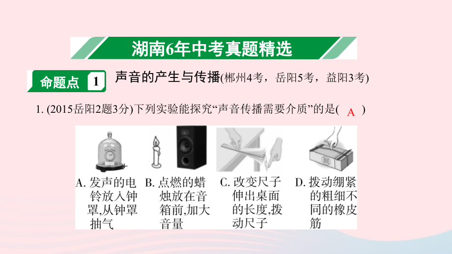 中考物理一轮复习 专题一 声现象课件.pptx_第2页