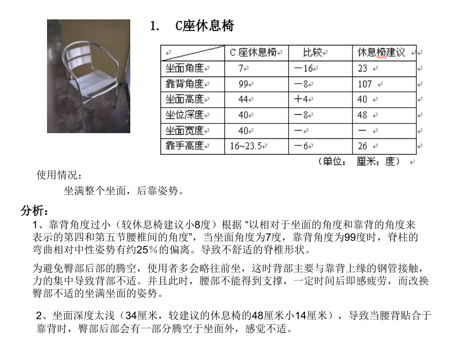 人机工程学：椅子作业范本.ppt_第2页