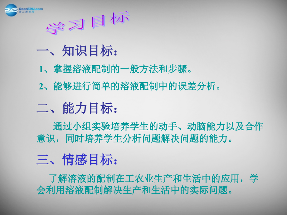 九年级化学全册(溶液的配制)课件 鲁教版五四制 课件.ppt_第2页