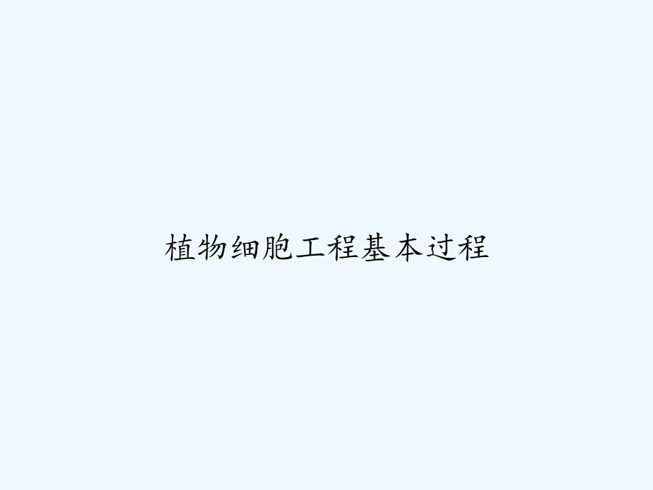 植物细胞工程基本过程.ppt_第1页