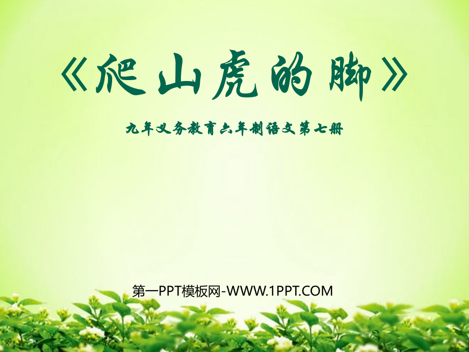 人教版四年级语文上册《爬山虎的脚》PPT课件.ppt_第1页