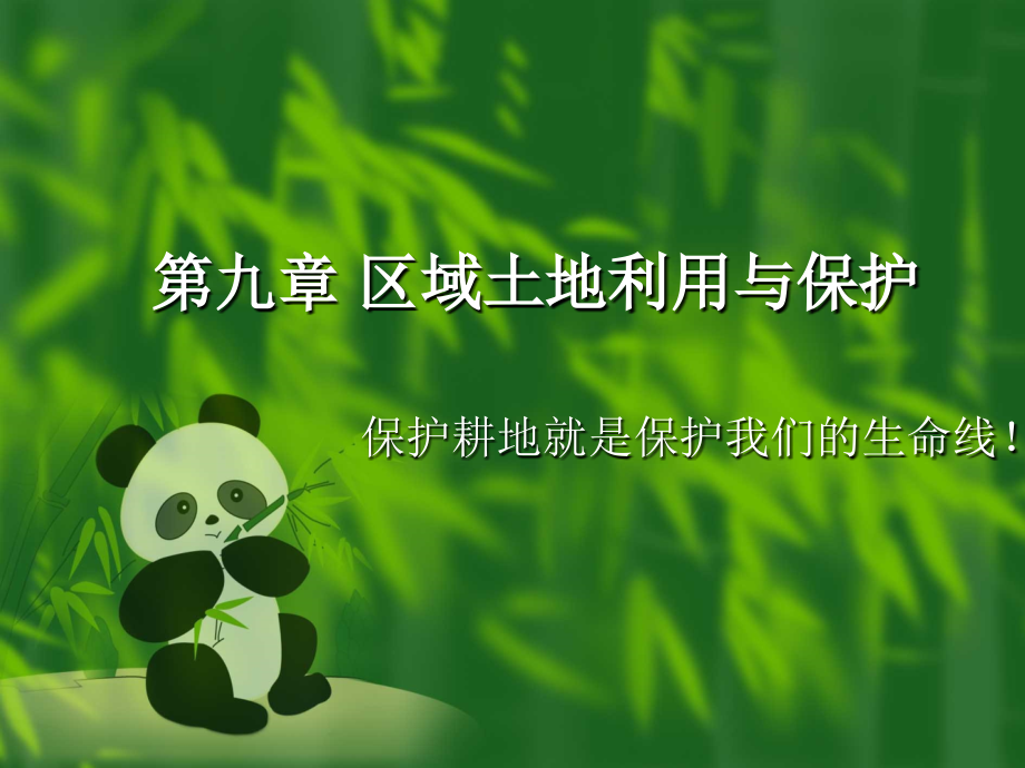 第九章 区域土地利用与保护.ppt_第1页