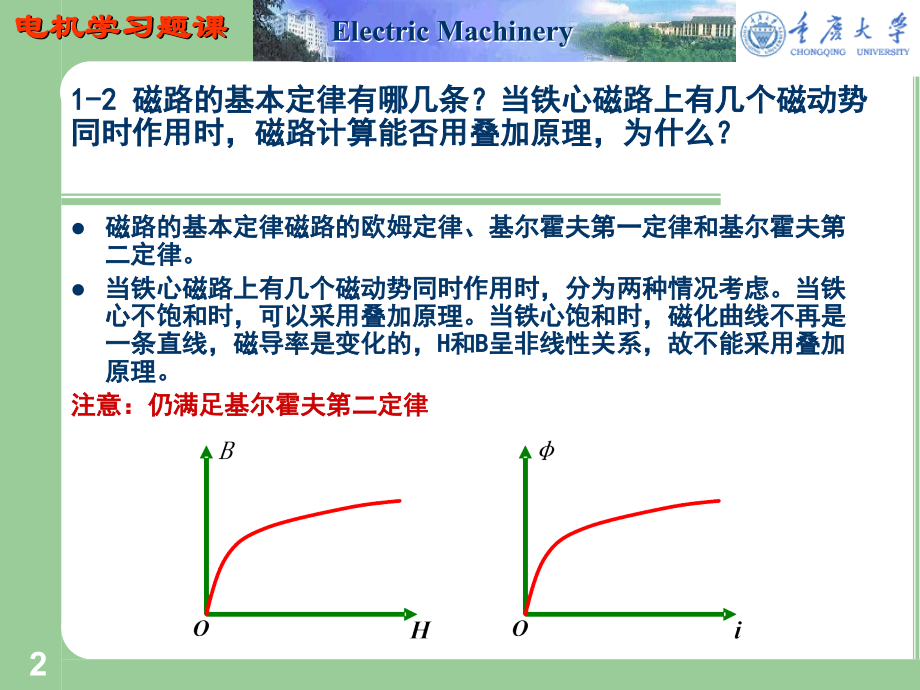 习题课1—磁路和变压器--电机学课件--汤蕴璆主编(第三版).ppt_第2页