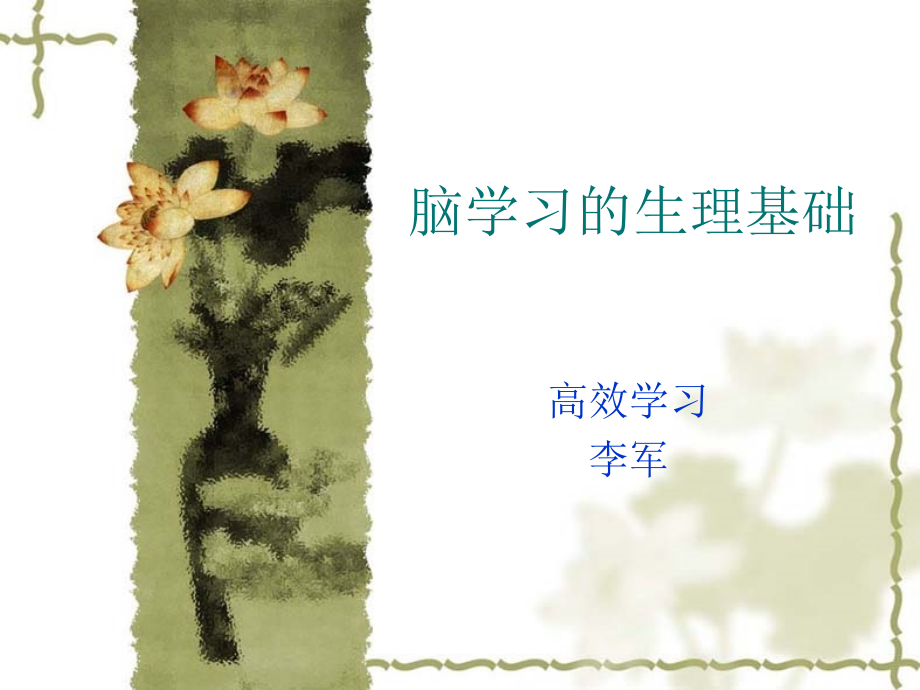 脑学习的生理基础.ppt_第1页