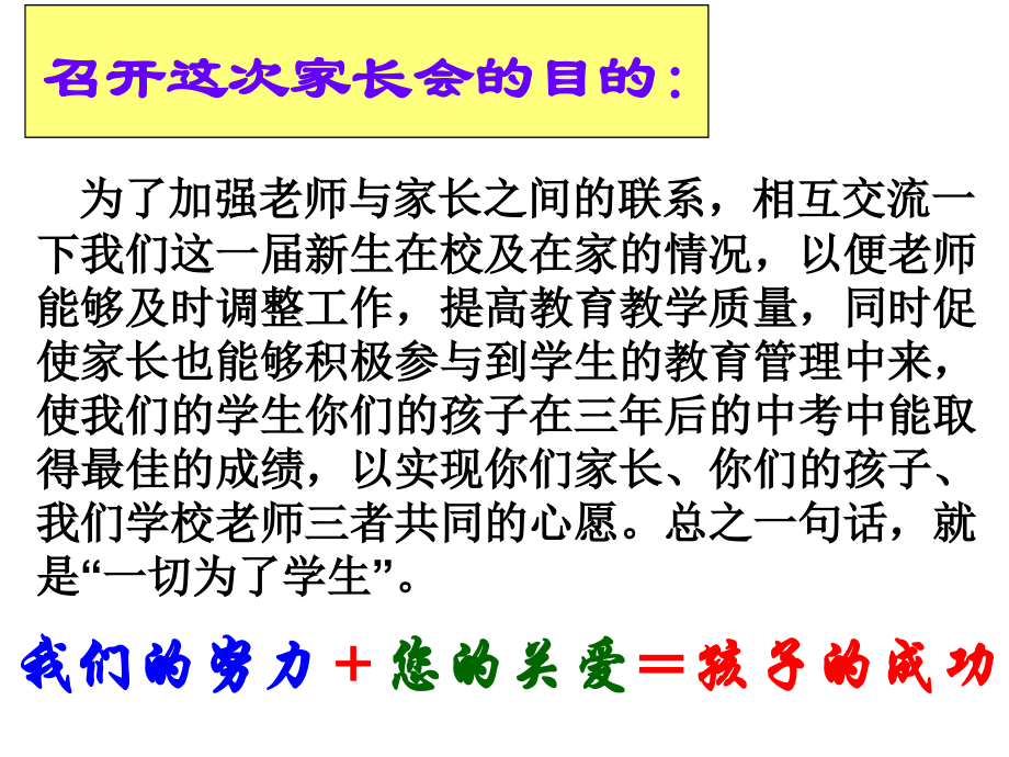 七年级新生第一次月考家长会 2.ppt_第2页