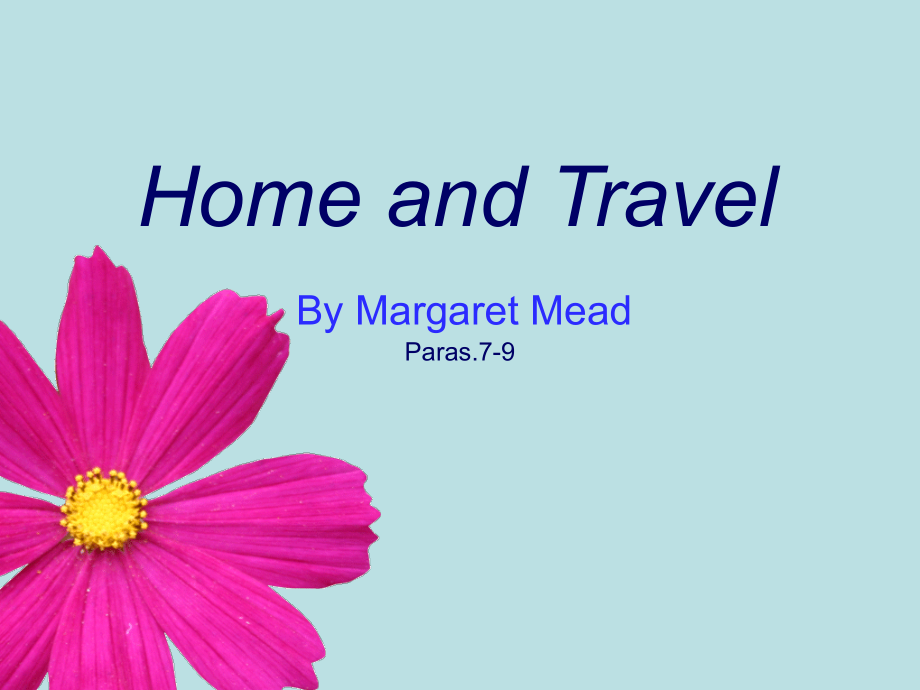 home and travel.ppt_第1页