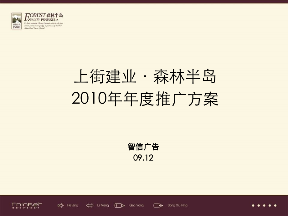 智信广告2010年郑州上街建业·森林半岛年度推广方案.ppt_第1页