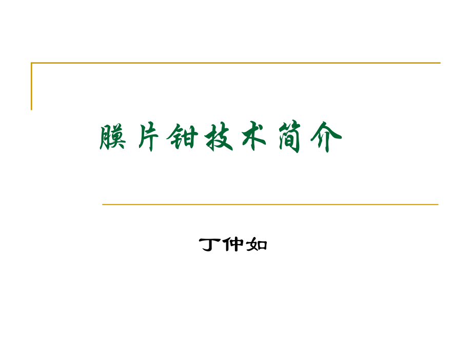 膜片钳讲课.ppt_第1页