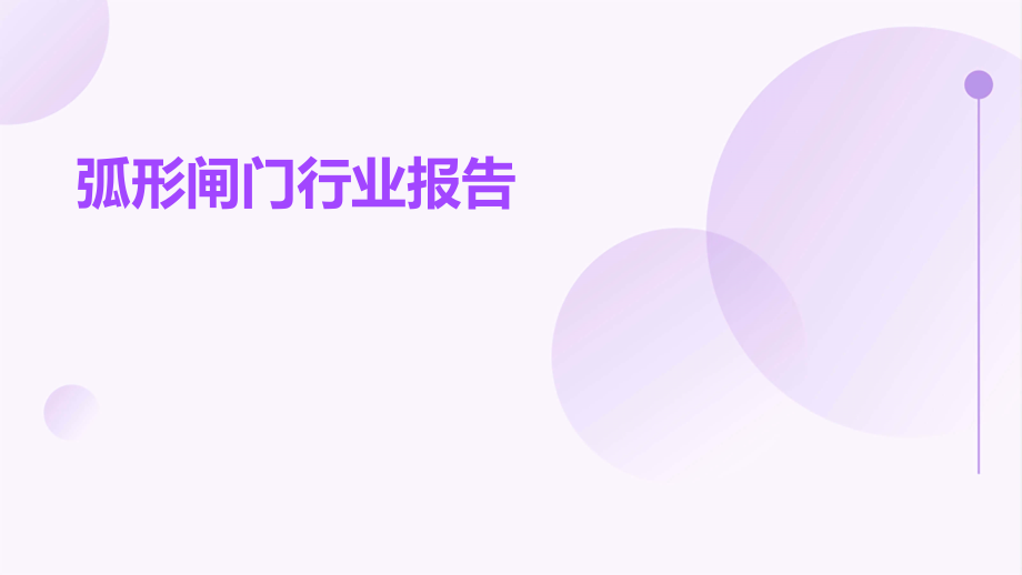 弧形闸门行业报告.pptx_第1页