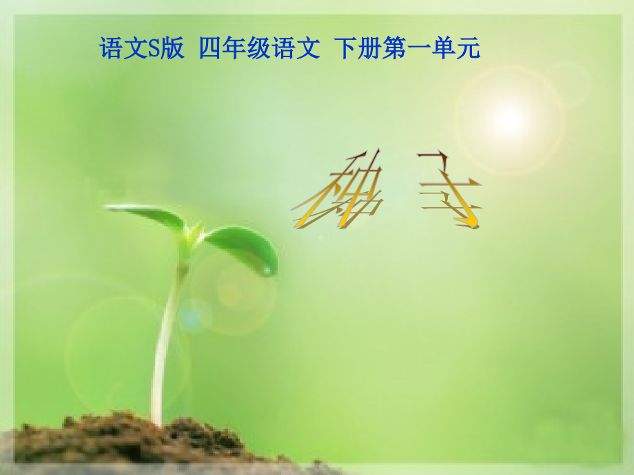 语文S版四年级下册《种子》.ppt_第1页