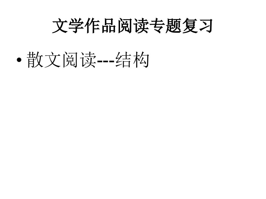 文学作品阅读专题.ppt_第1页