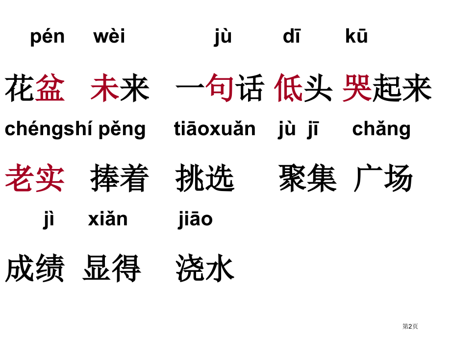 北师大版二年级下语文第六单元手捧空花盆的孩子-(1)省公开课一等奖全国示范课微课金奖PPT课件.pptx_第2页