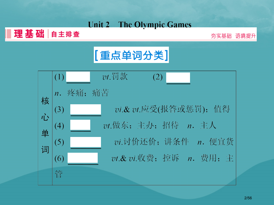 高考英语一轮复习-Unit-2-The-Olympic-Games-教材市赛课公开课一等奖省名师优质.pptx_第2页