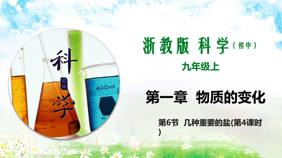 1.6几种重要的盐(第4课时)(课件)-2024-2025学年九年级科学上册同步课堂(浙教版).pptx_第1页