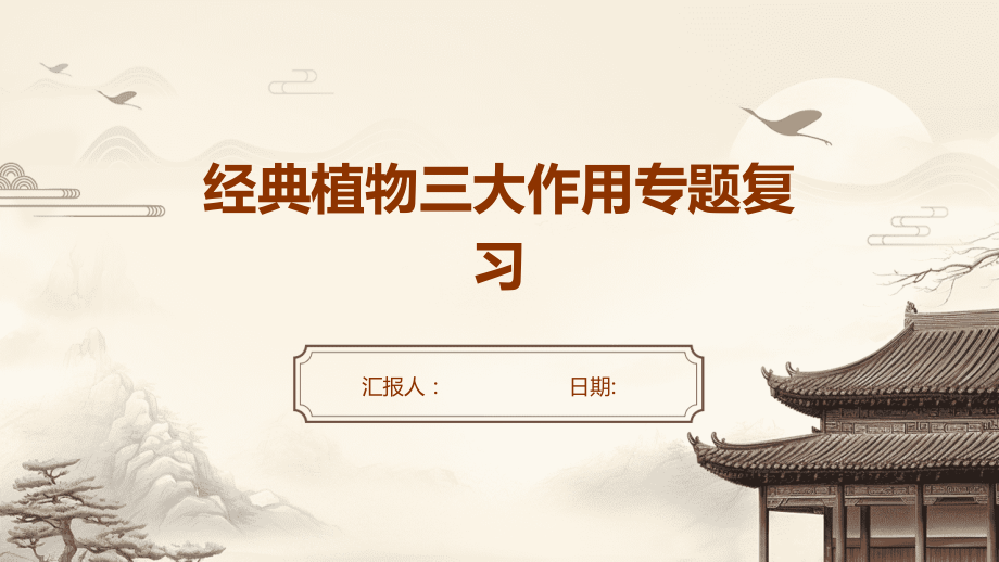 经典植物三大作用专题复习.pptx_第1页