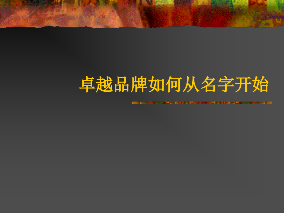 卓越品牌如何从名字开始.ppt_第1页