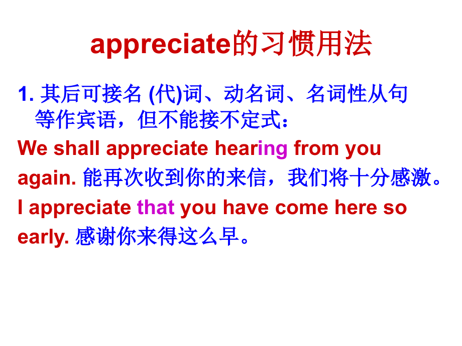 appreciate的习惯用法.ppt_第1页