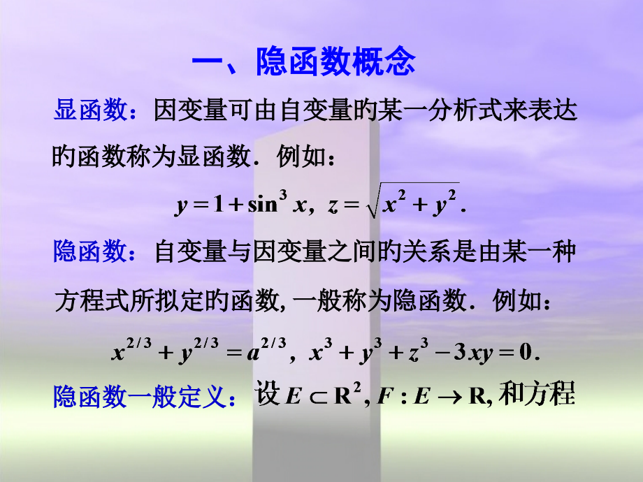 讨论隐函数的存在性连续性与可微性不仅是出于深刻了.pptx_第2页