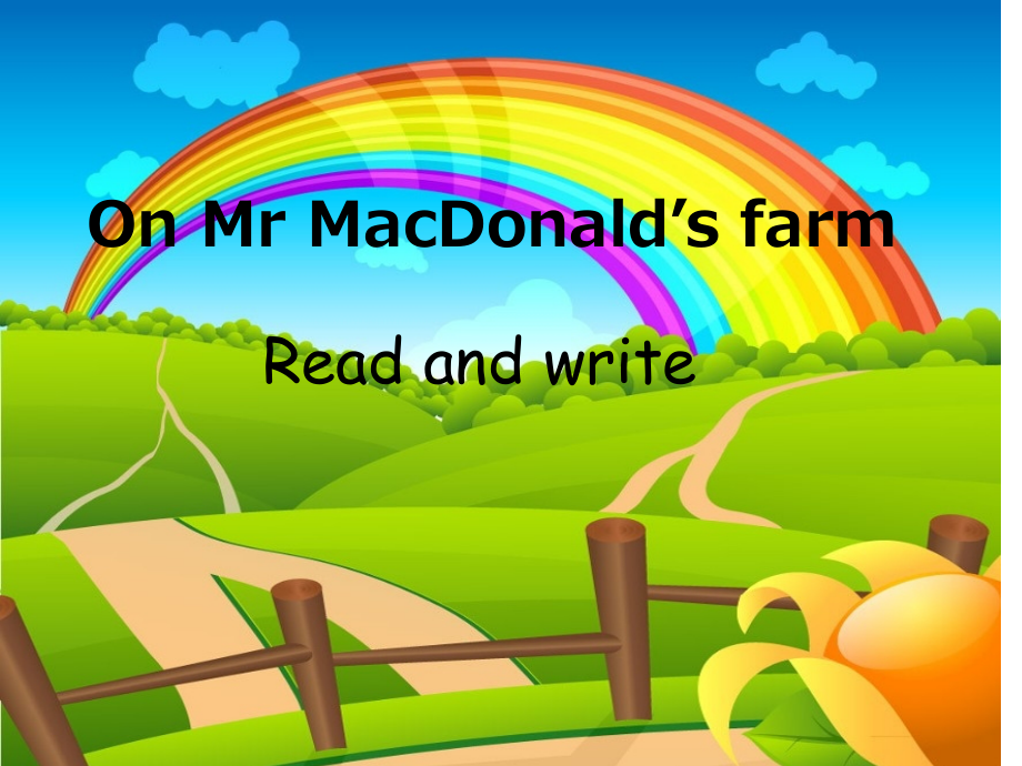 新版PEP小学四年级英语下册-Unit-4-at-the-farm-B-Read-and-write.pptx_第1页