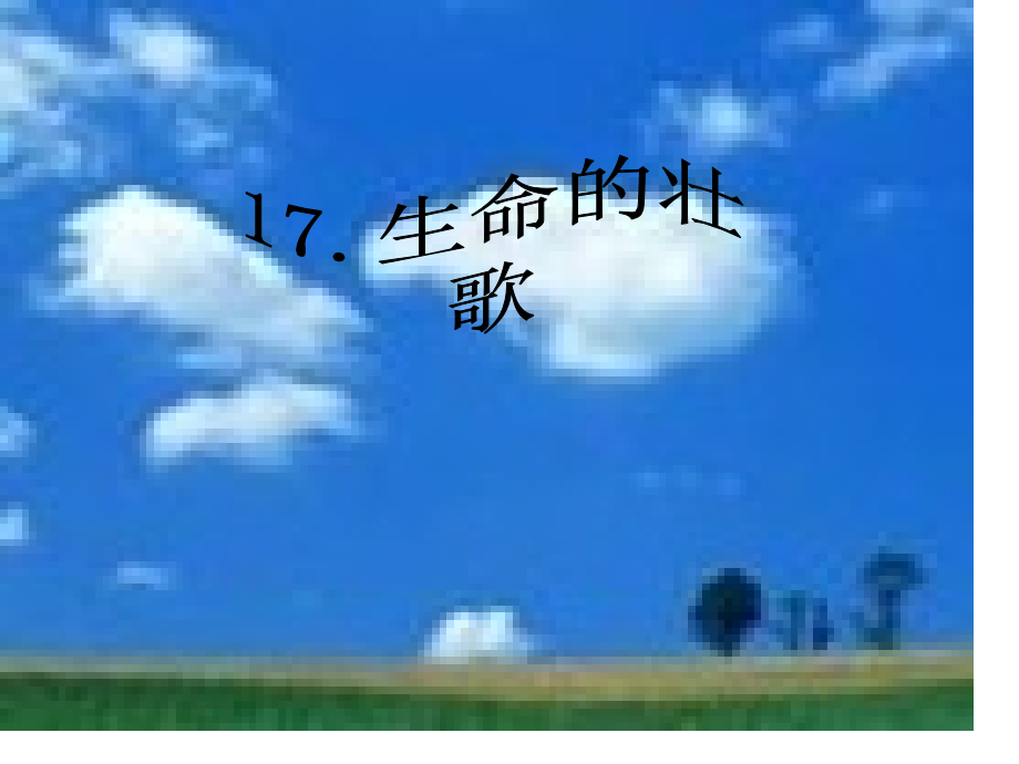 苏教语文四年级下册-17--生命的壮歌.pptx_第1页