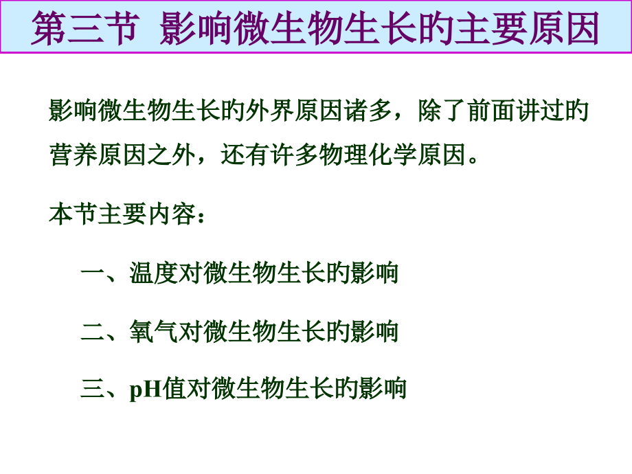 影响微生物生长的因素.pptx_第1页