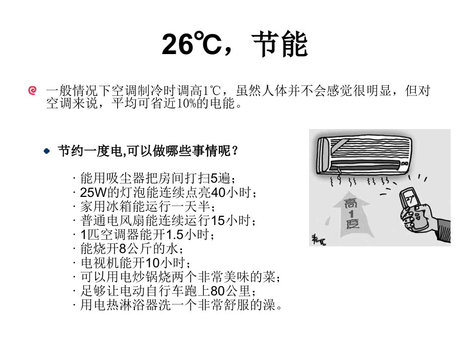 空调设定温度请不要低于26℃(办公区).ppt_第2页