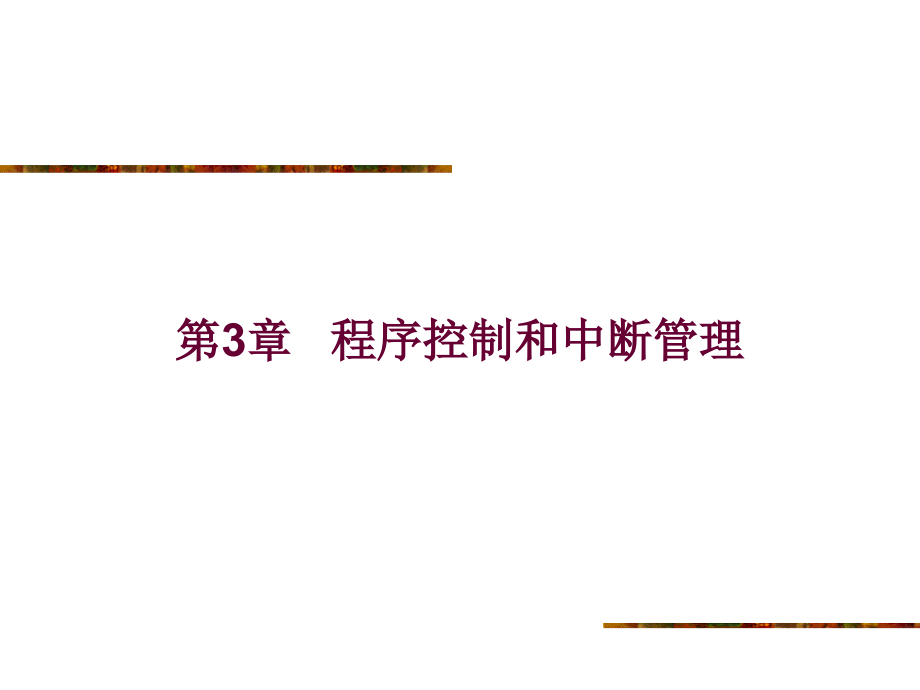 DSP课件第3章程序控制与中断管理.ppt_第1页