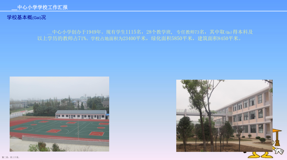 学校校长工作汇报标准版.pptx_第2页