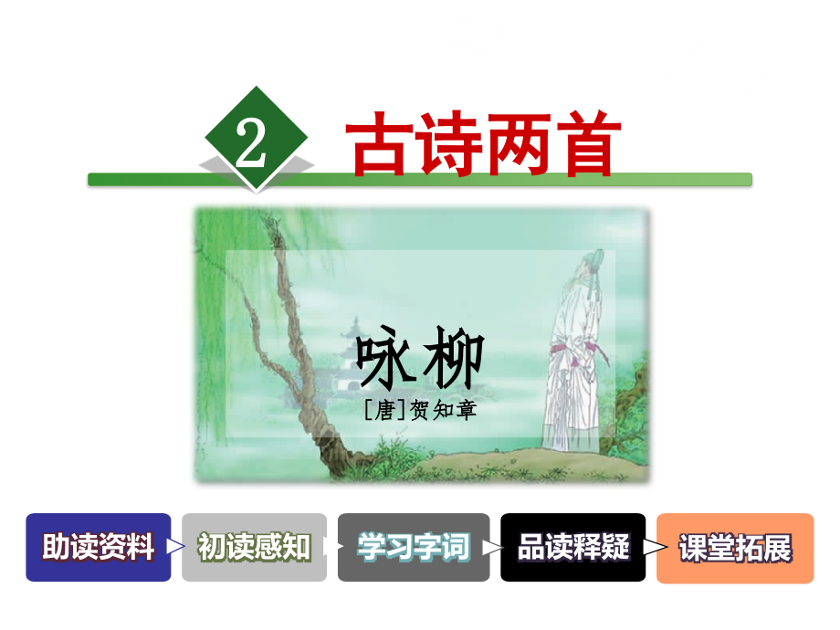 三年级下册语文课件-2古诗两首咏柳-人教新课标(共28张).ppt_第1页