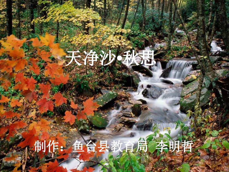 马致远《天净沙·秋思》ppt课件.ppt_第1页