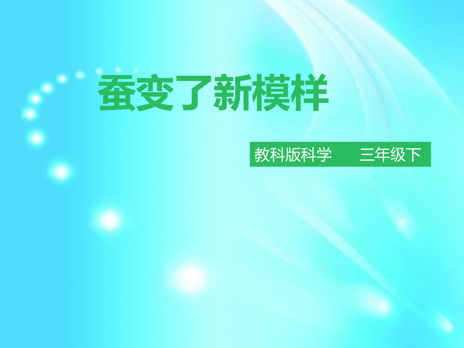 三年级下册科学课件-23蚕变了新模样l教科版(共31张PPT).pptx_第1页