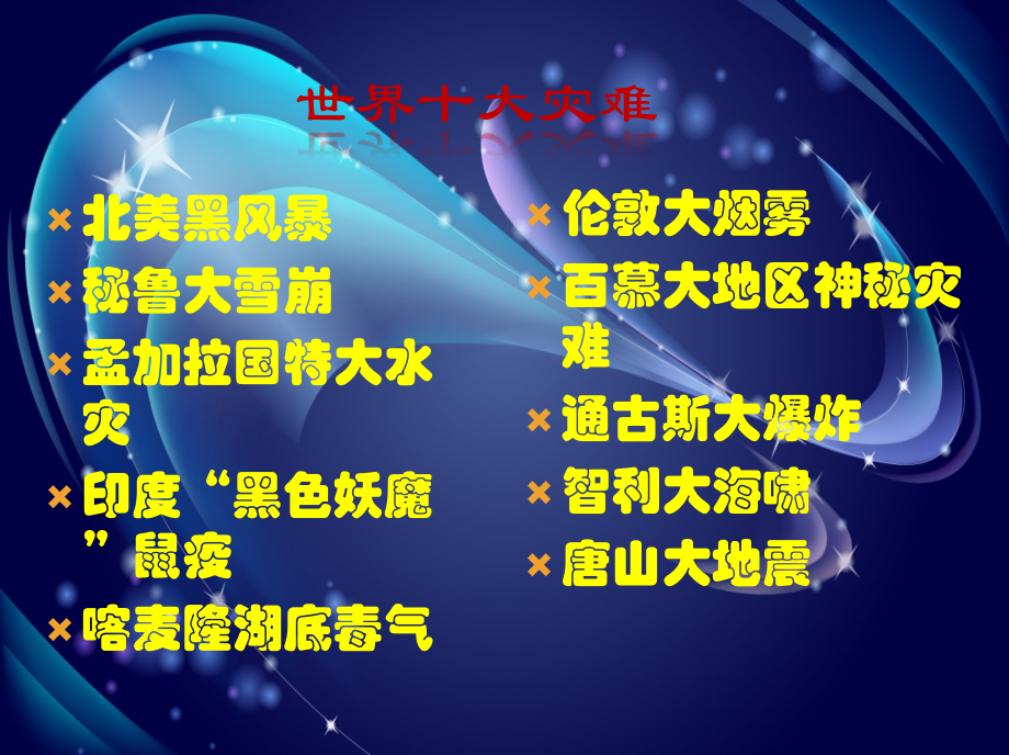 国际十大灾难 中国十大环境问题珍爱生命保护环境.ppt_第2页