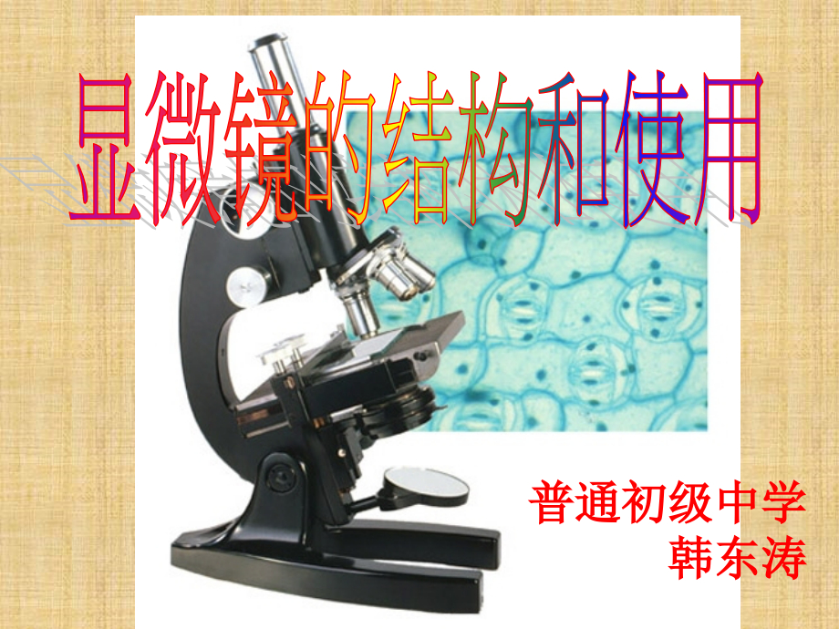 济南版七年级生物上_显微镜的结构和使用.ppt_第1页
