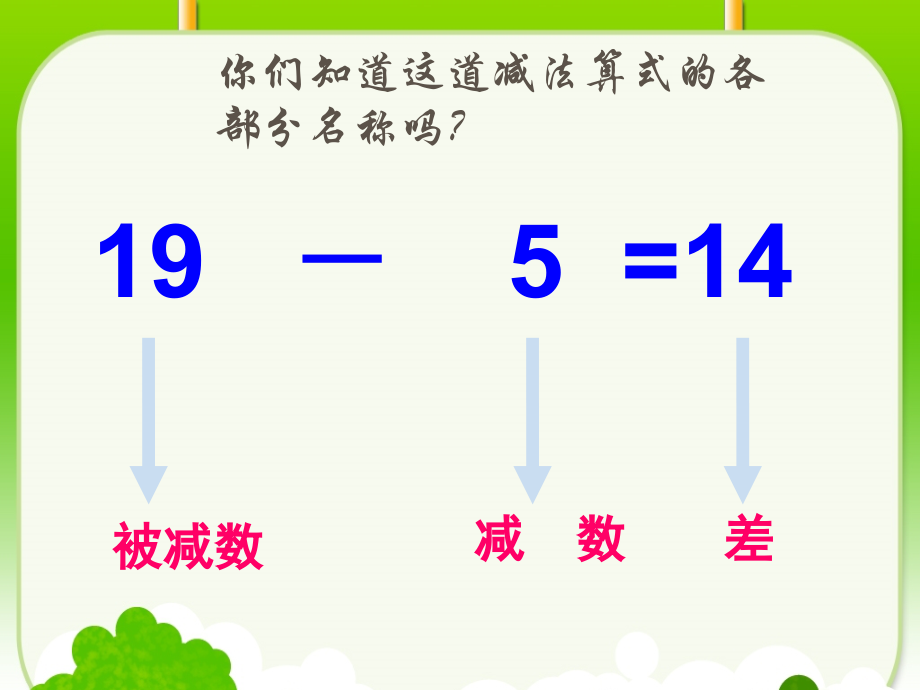 人教新课标数学一年级下册《20以内的退位减法整理和复习》课件.ppt_第2页