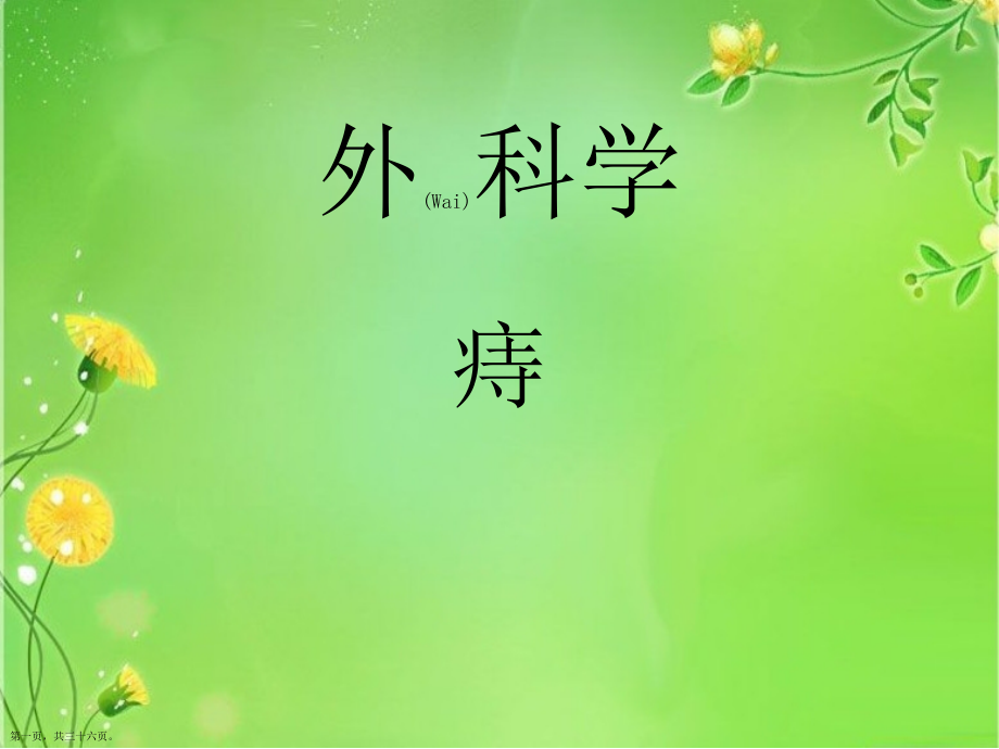 痔疮临床表现分类及诊断治疗.pptx_第1页